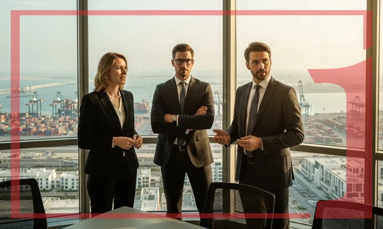 ضع عملك عند تقاطع ثلاثة موانئ في HFZA